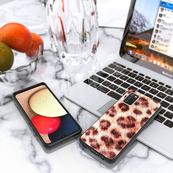 Shinewish for Samsung Galaxy A02S Case, 3D Printed Leopard Print Cell Phone Case - Picture 5 of 7